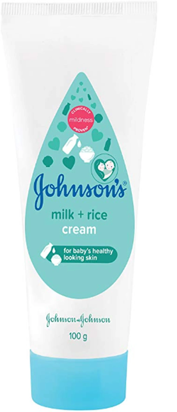 Johnson's Baby Milk+Rice Cream, 100 gm - 